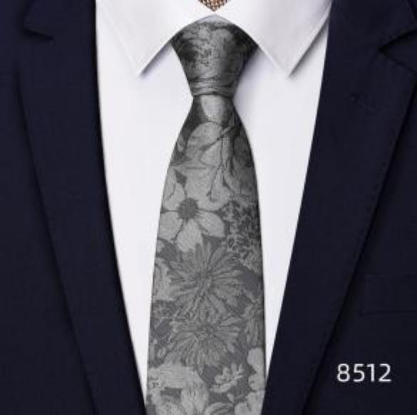 Men's | H. R. Lash Tie | 8512 | Silver Flower