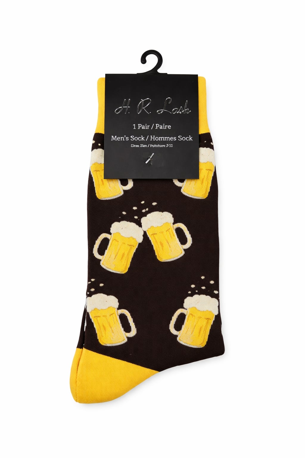 H.R. Lash | FS103 | Fun Socks | Brown Beer