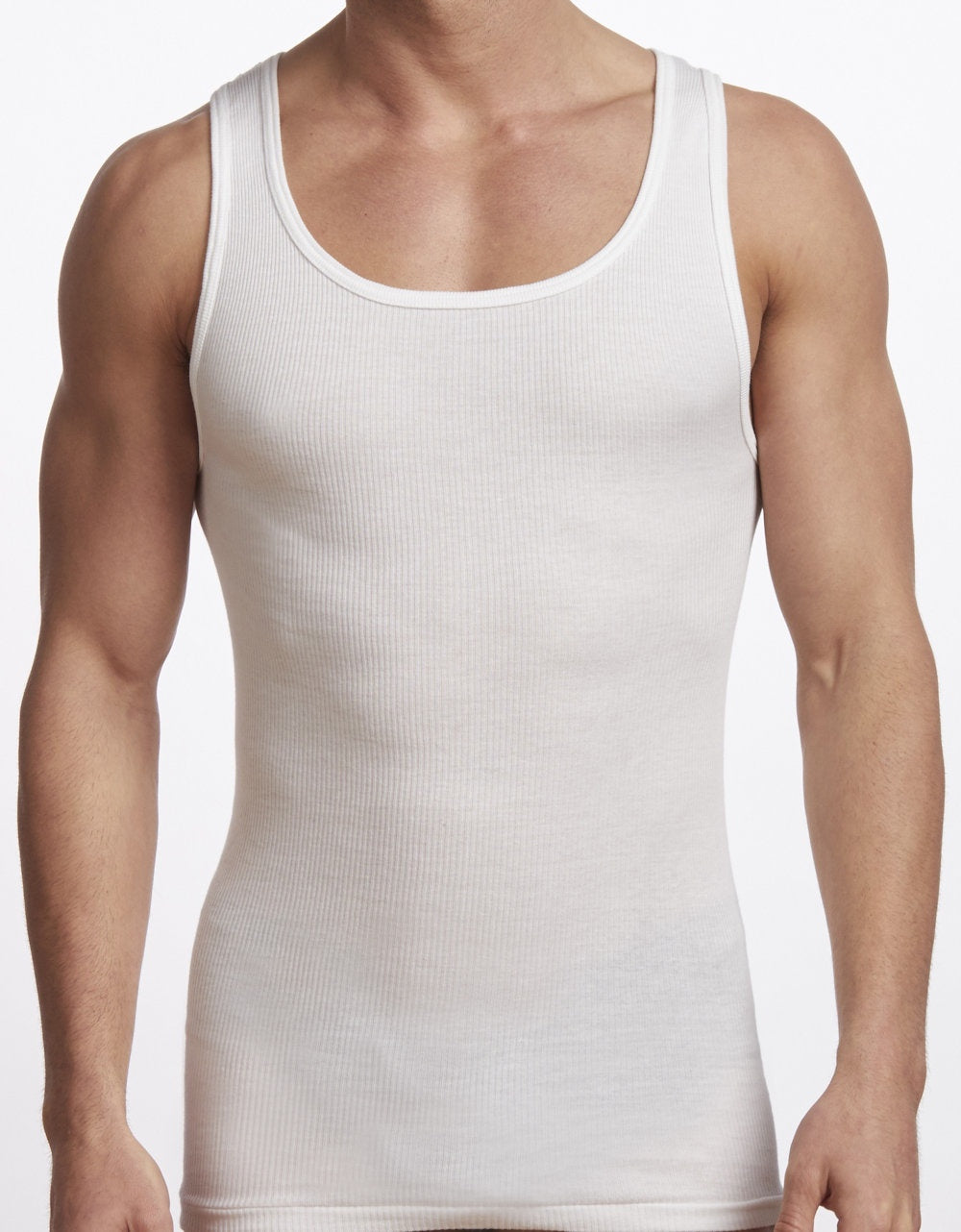 Men's | Stanfield's | 2540 | 100% Cotton Athletic Shirt | 2 Pack | White