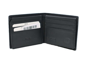 Men's | JBG International | 258A-1 | Wallet - RFID Double Flap with ID Window and Coin Pocket | Black