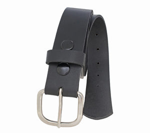 Men's | Custom Leather | 699 | 38mm Interchangeable Buckle Belt | Black