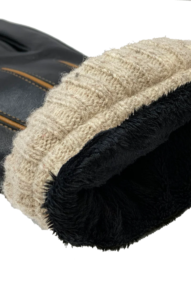 Men's | Auclair | 6B088 | Dario Gloves | Black/Cognac