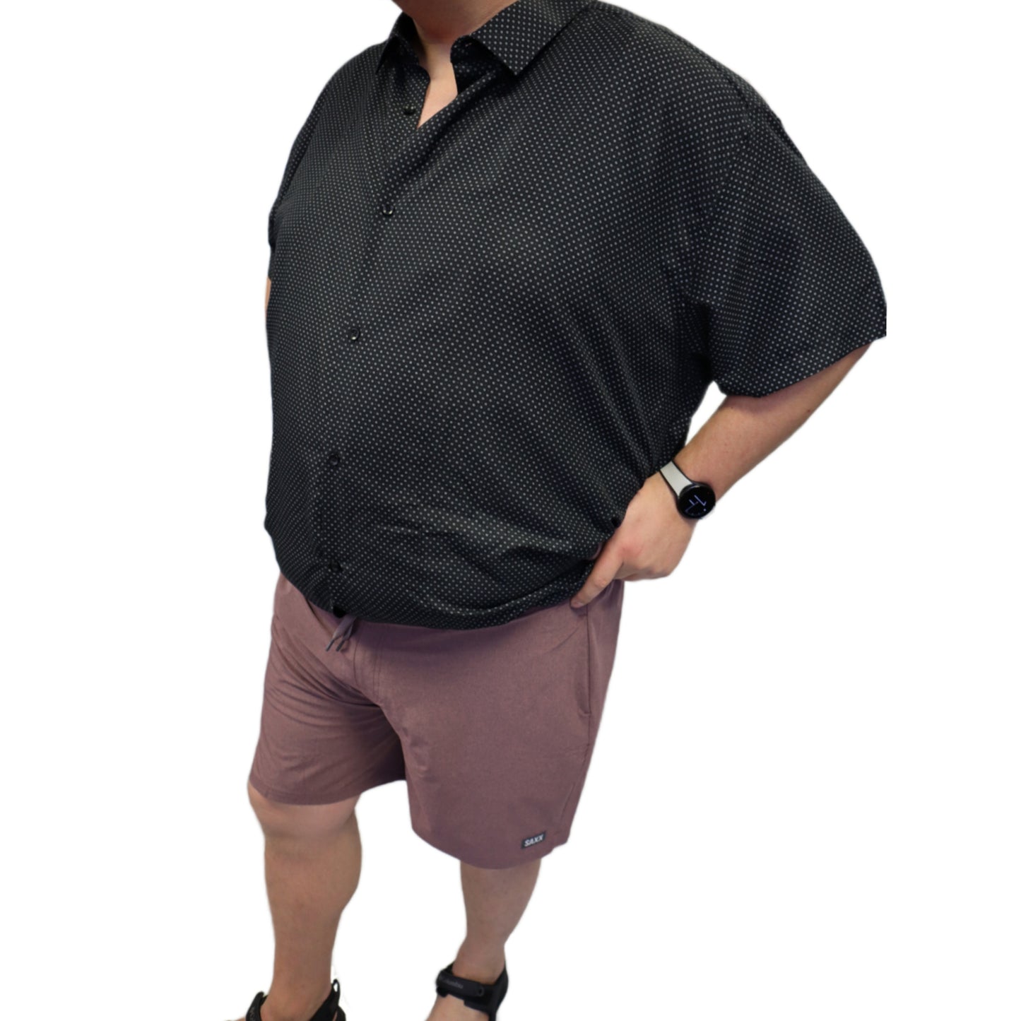 Men's | Black Ice | S2BI4225 | Button Down SS O/S | Black