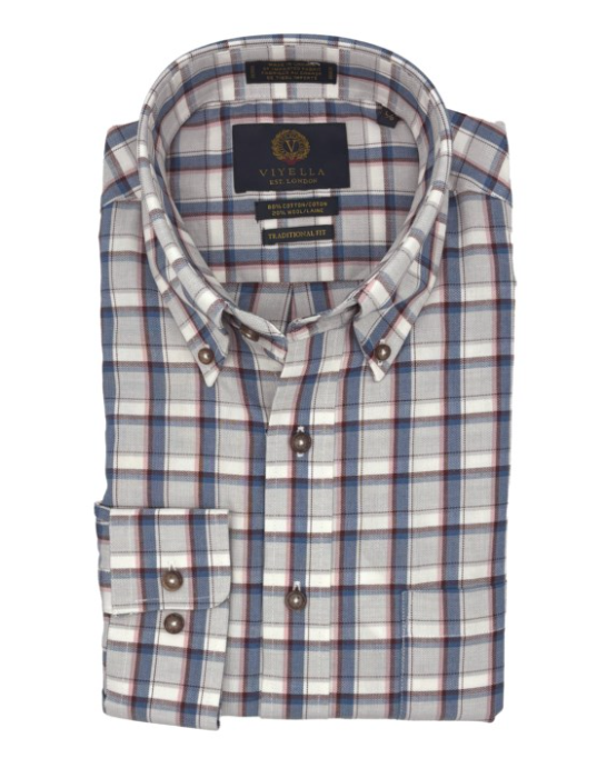 Men's | Viyella | 655442-3198| Sport Shirt | Lt. Grey