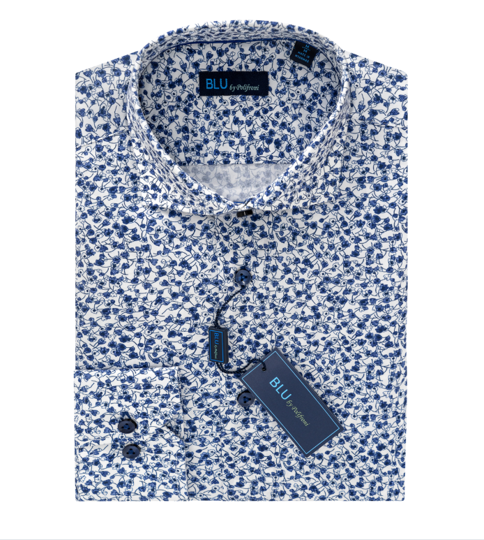 Men's | BLU By Polifroni | B-2652207 | Sport Shirt | Blue