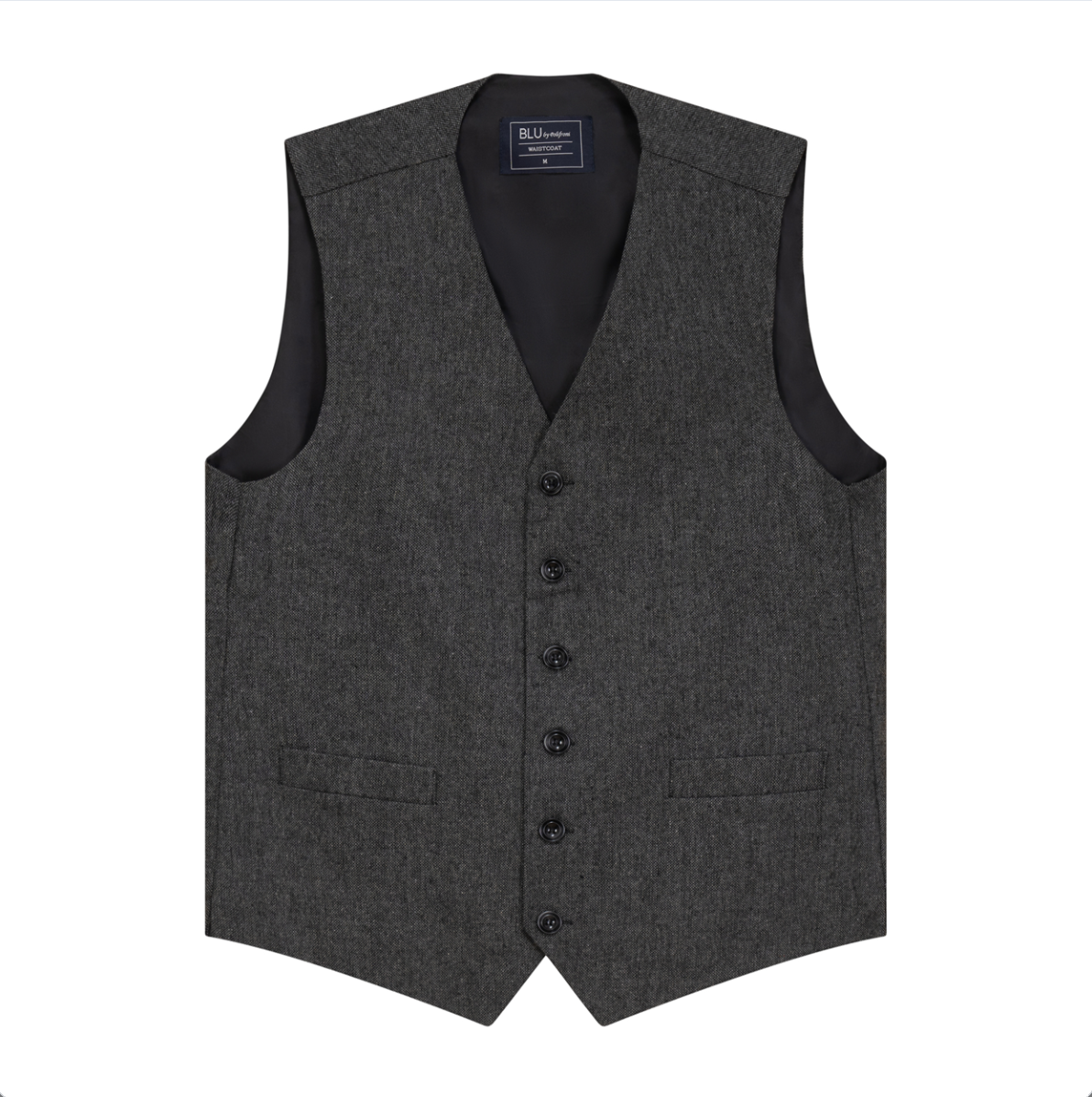 Men's | BLU By Polifroni | VST206 | 50% Wool 50% Silk Vest | Grey