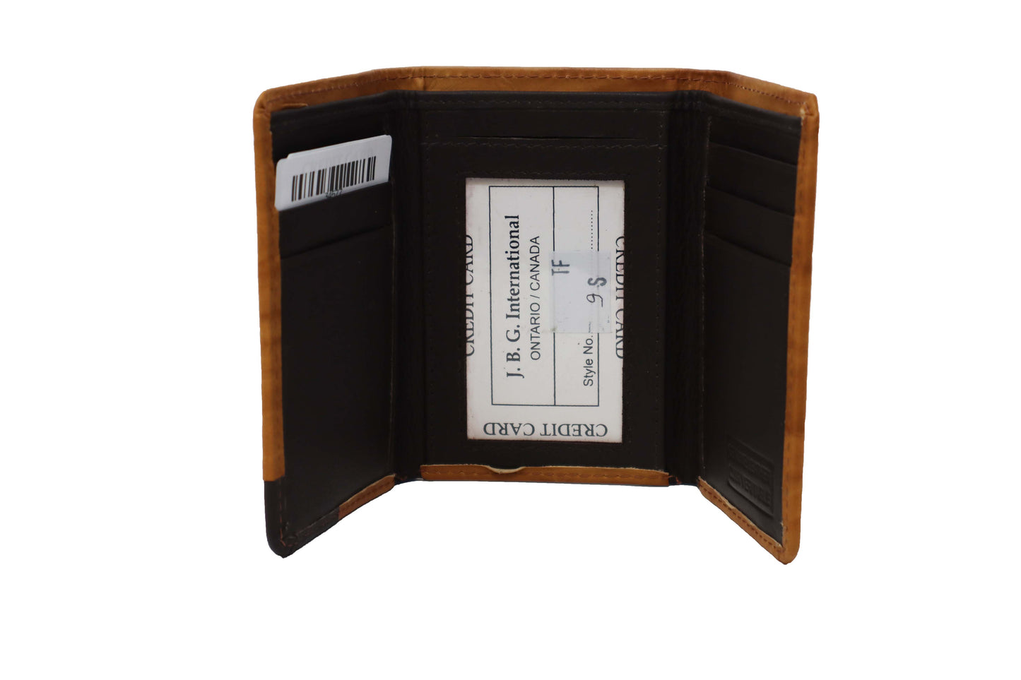 Men's | JBG International | TFA-9S | Wallet - RFID Tri Fold | Tan Two Tone
