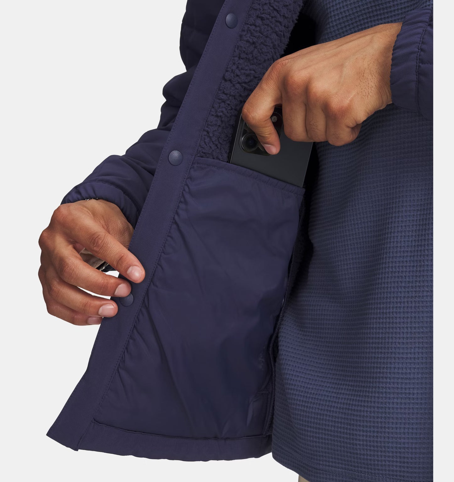 Men's | Under Armour | 1387030-403 | Expanse Quilted Shacket | Navy