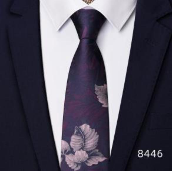 Men's | H. R. Lash Tie | 8446 | Purple Leaf