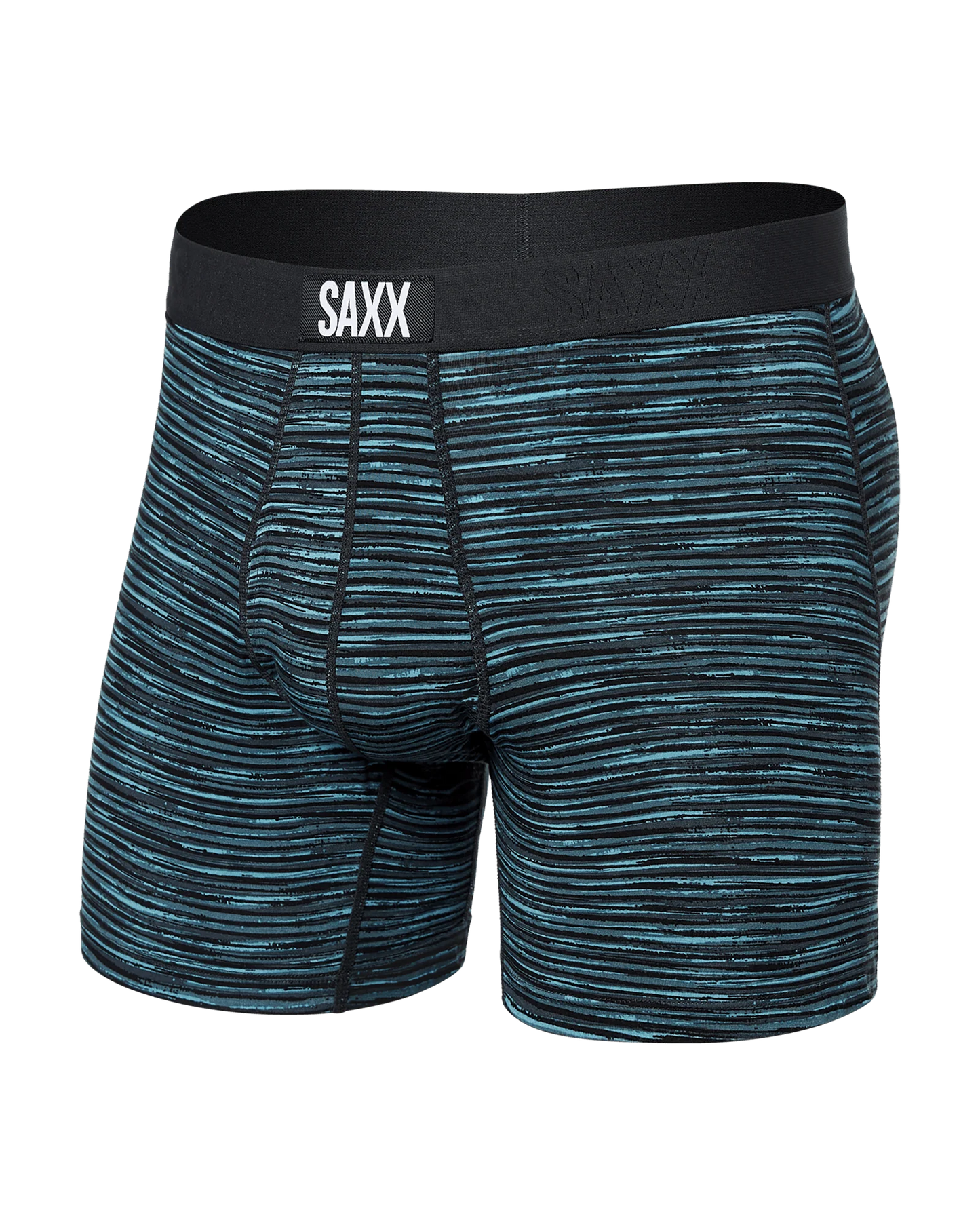 Men's | Saxx | SXBB30F | Ultra Super Soft Boxer Brief Fly | Spacedye Stripe / Grey Multi