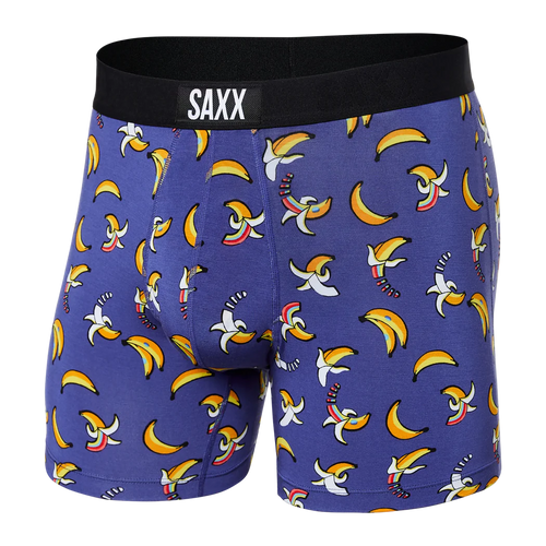 Men's | Saxx | SMBM35 | Vibe Boxer Brief | Rainbow Bananas / Navy
