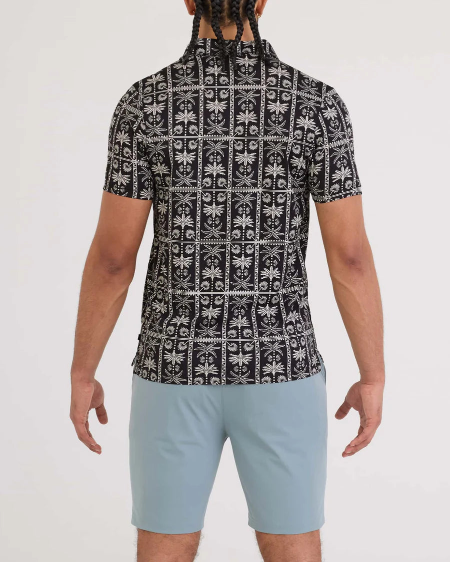 Men's | Saxx | SXDP30 | DropTemp® Dry UPF Performance Polo | Tropic Royale / Black