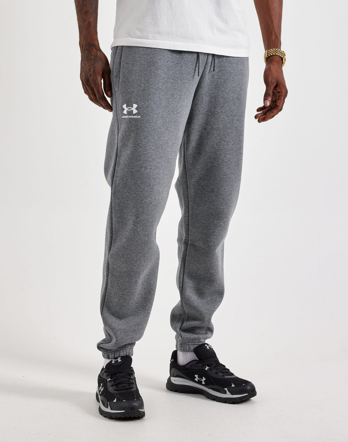 Men's | Under Armour | 1373882-012 | Icon Fleece Joggers | Pitch Gray Medium Heather