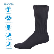 Load image into Gallery viewer, Simcan | Comfort Sock | Cotton | Black