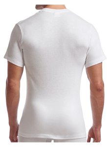Men's | Stanfield's | 6758 | Cotton/Poly | 2 Pack V Neck Tall | White