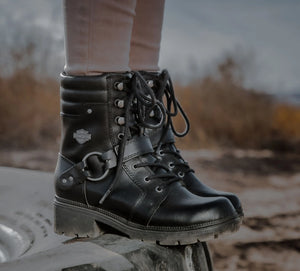 Women's | Harley-Davidson | Tegan 6" Lace Riding Boot | Black