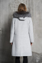 Load image into Gallery viewer, Women&#39;s | Junge | 2010-13 | Wool Coat | Grey/White