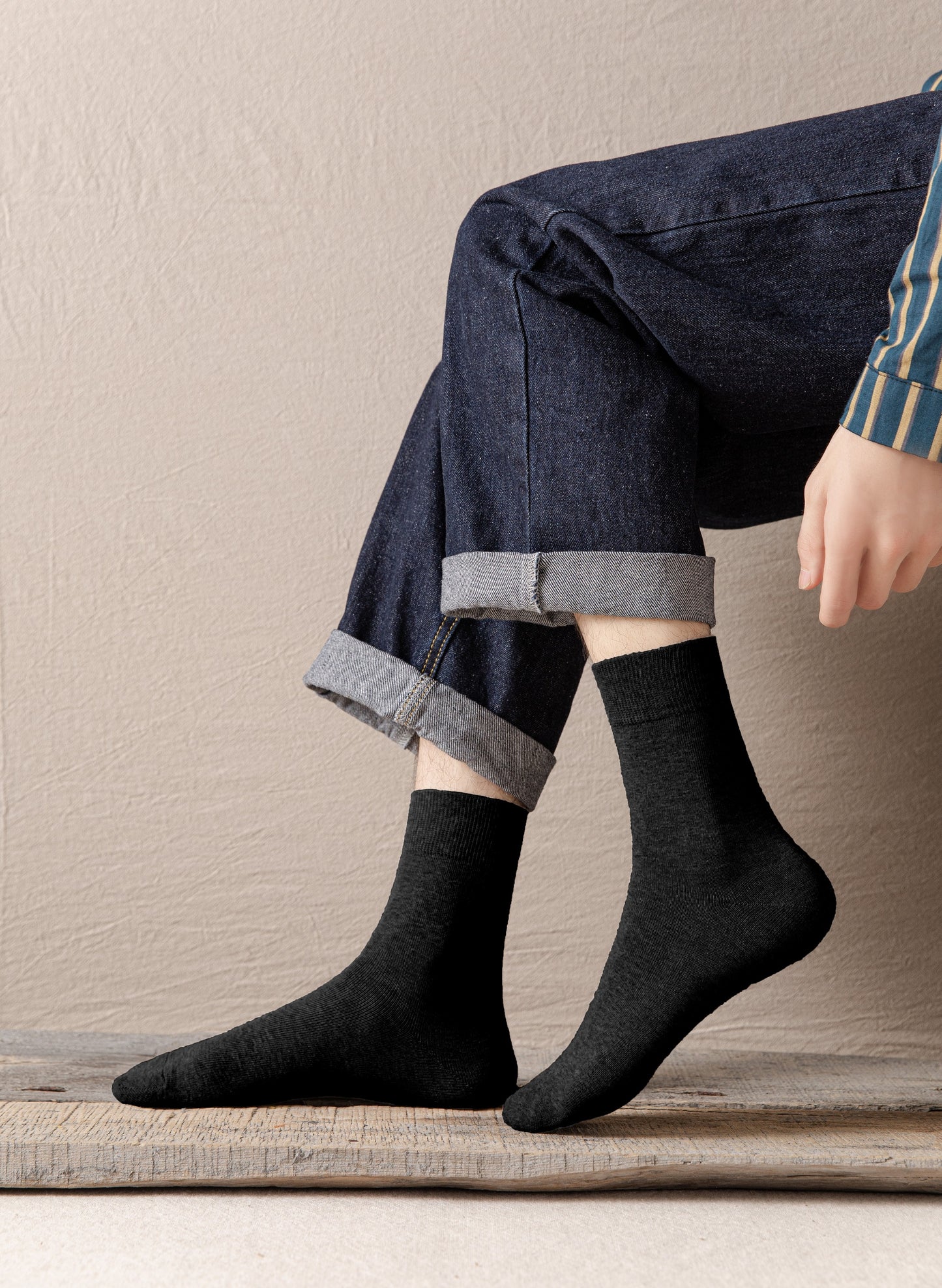 H.R. Lash | DR001 | Dress Sock | Black