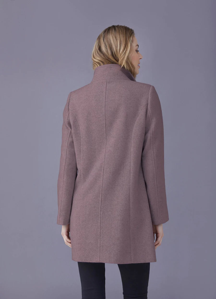 Women's | Junge | 2818-14 | Giselle Wool Coat | Rose