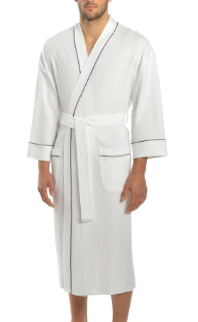 Majestic | 1850120 | Knit Waffle Kimono | White