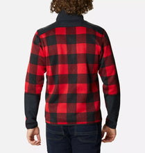 Load image into Gallery viewer, Men&#39;s | Columbia | 1955851-613 | Sweater Weather Printed Half Zip | Mountain Red Buffalo Print / Black