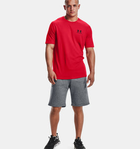 Men's | Under Armour | 1326799 | Sportstyle Left Chest Short Sleeve T-Shirt | Red / Black