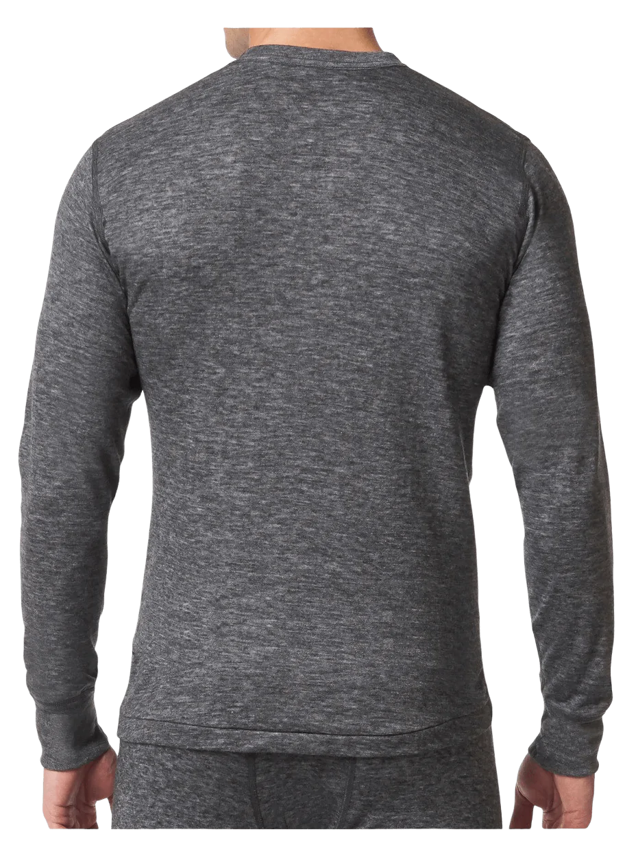 Men's | Stanfield's | 8813 | Two Layer Wool Blend | Long Sleeve Shirt | Charcoal Mix