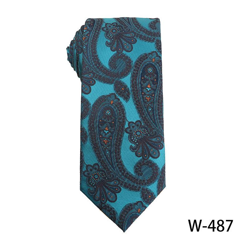 Men's | H. R. Lash Tie | W-487 | Teal Paisley