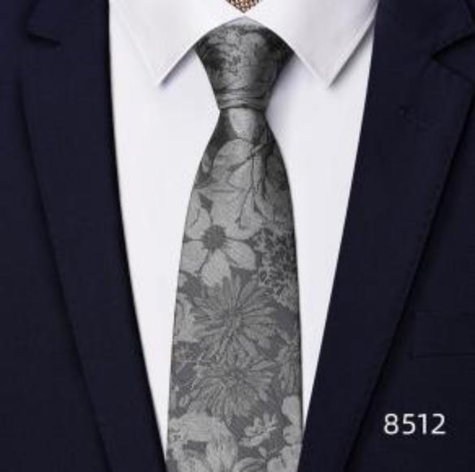 Men's | H. R. Lash Tie | 8512 | Silver Flower