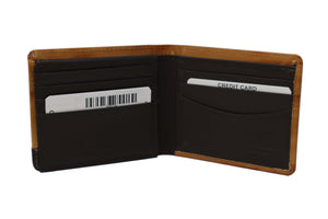 Men's | JBG International | 151A-9S | Wallet - RFID Left Flip Dual ID Window | Tan Two Tone