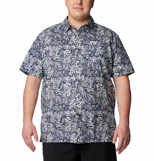 Men's | Columbia | 1653763 - 403 | PFG Super Slack Tide™ Camp Shirt – Big | Collegiate Navy Tunado Tonal