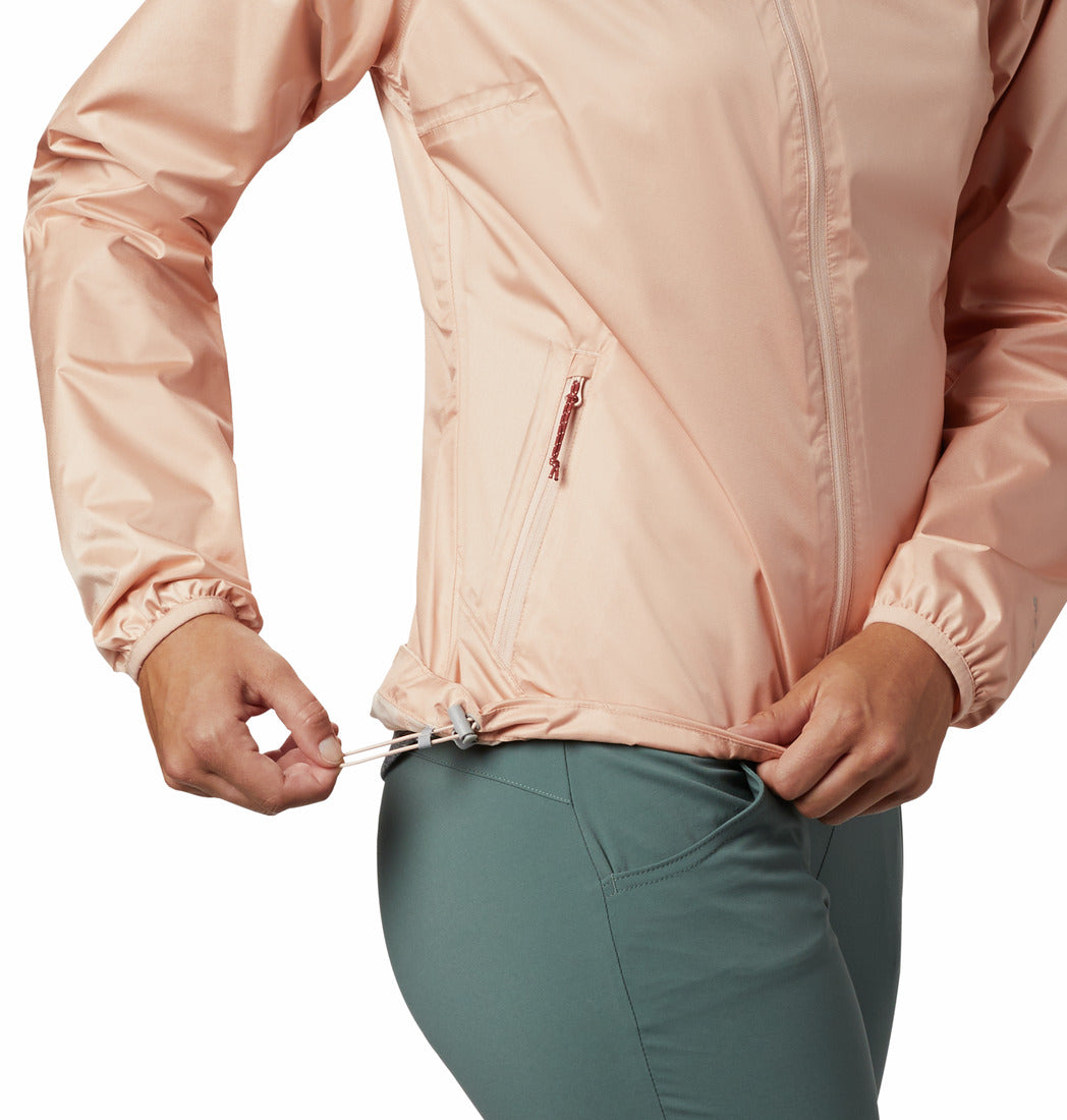 Women's | Columbia | RK1047-870 | Ulica Uninsulated Rain Jacket | Peach Cloud Sheen
