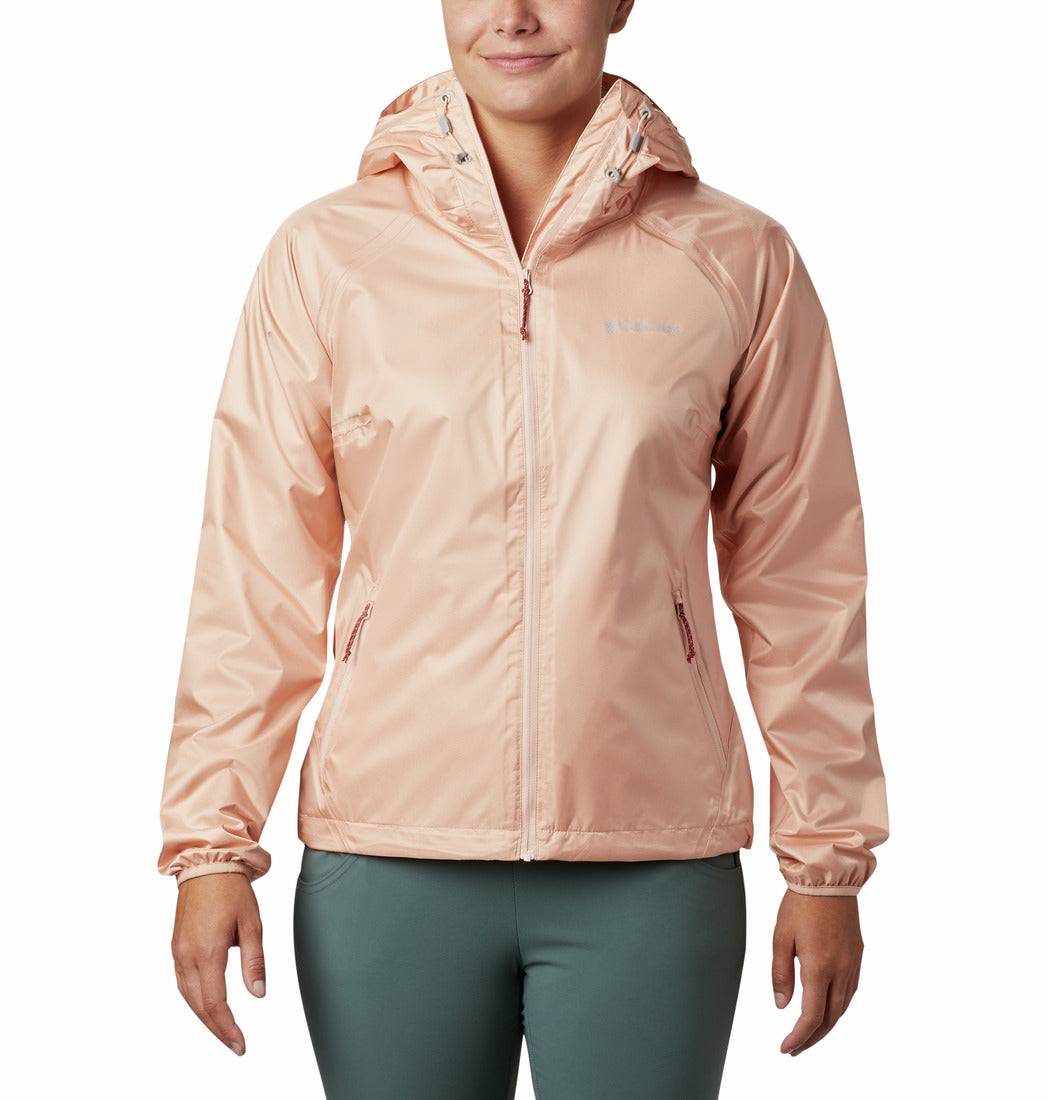 Women's | Columbia | RK1047-870 | Ulica Uninsulated Rain Jacket | Peach Cloud Sheen