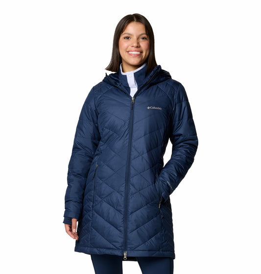 Women's | Columbia | WW0011-464 | Heavenly™ Long Hdd Jacket | Collegiate Navy