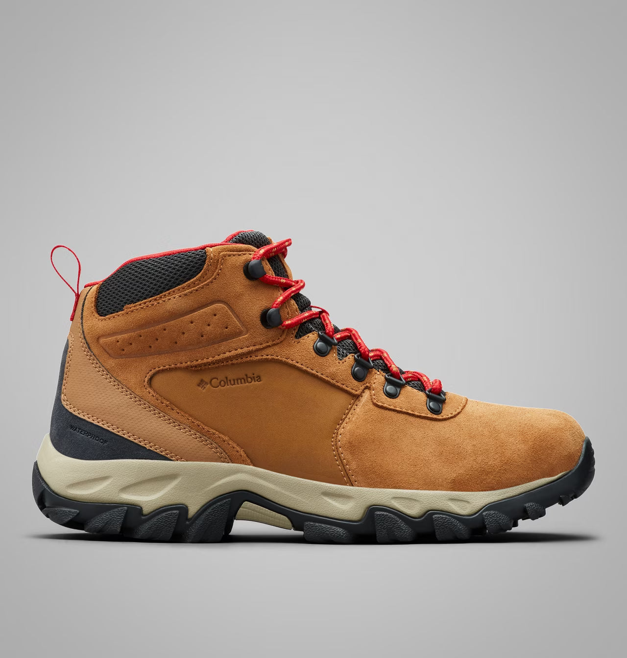 Men's | Columbia | BM2812-286 | Men's Newton Ridge Plus II  Suede Waterproof |  Elk, Mountain Red