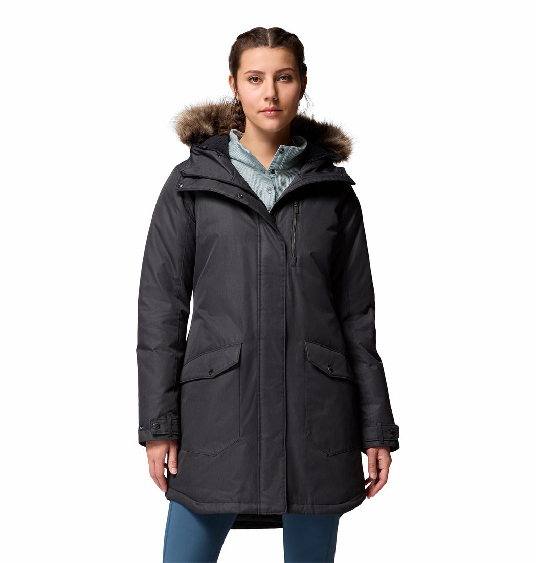 Women's | Columbia | WL0885-012 | Suttle Mountain™ Long Insulated Jacket | Black
