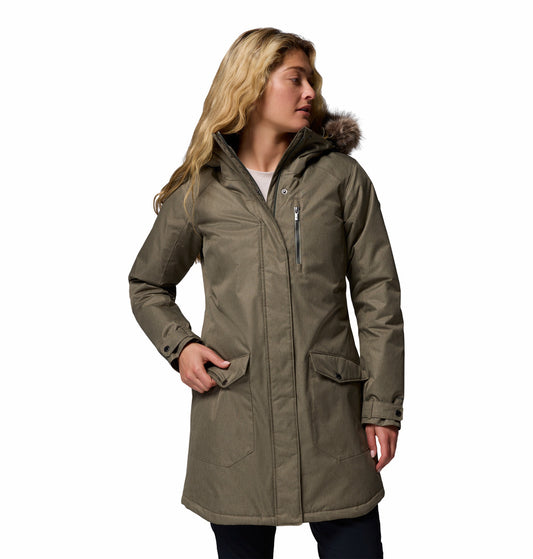 Women's | Columbia | WL0885-398 | Suttle Mountain™ Long Insulated Jacket | Stone Green