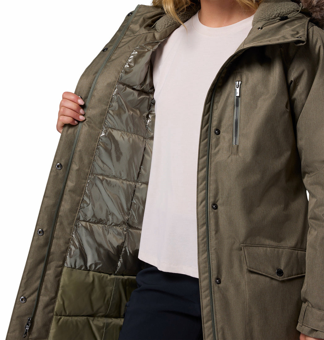 Women's | Columbia | WL0885-398 | Suttle Mountain™ Long Insulated Jacket | Stone Green