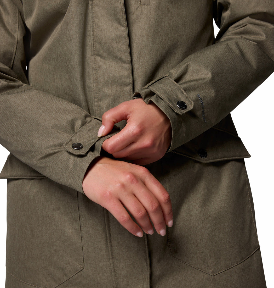 Women's | Columbia | WL0885-398 | Suttle Mountain™ Long Insulated Jacket | Stone Green