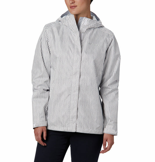 Women's | Columbia | RL0087-100 | Ridge Gate Uninsulated Jacket | White Medium Stripe Print