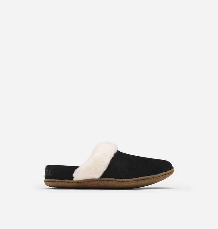 Women's | Sorel | NL3655-010 | Nakiska Slide II | Black, Natural