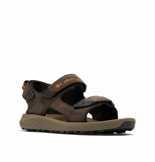 Men's | Columbia | BM8210-231 | Trailstorm Hiker 3 Strap Sandal | Cordovan, Gold Amber