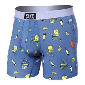 Men's | Saxx | SMBM35 | Vibe Boxer Brief | Lawnchairs & Limes / Blue