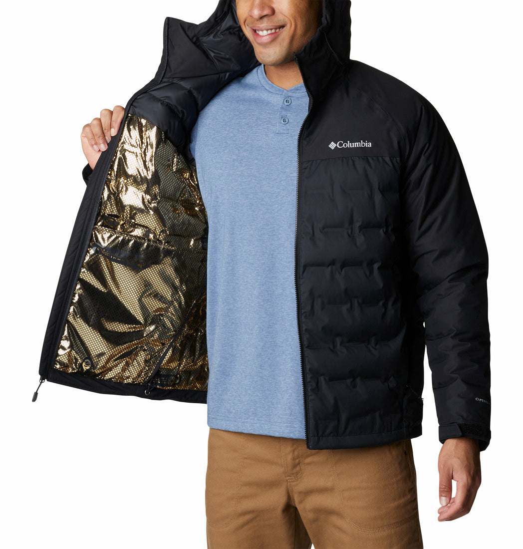 Men's | Columbia | WM5083-010 | Grand Trek™ II Down Hooded Jacket | Black