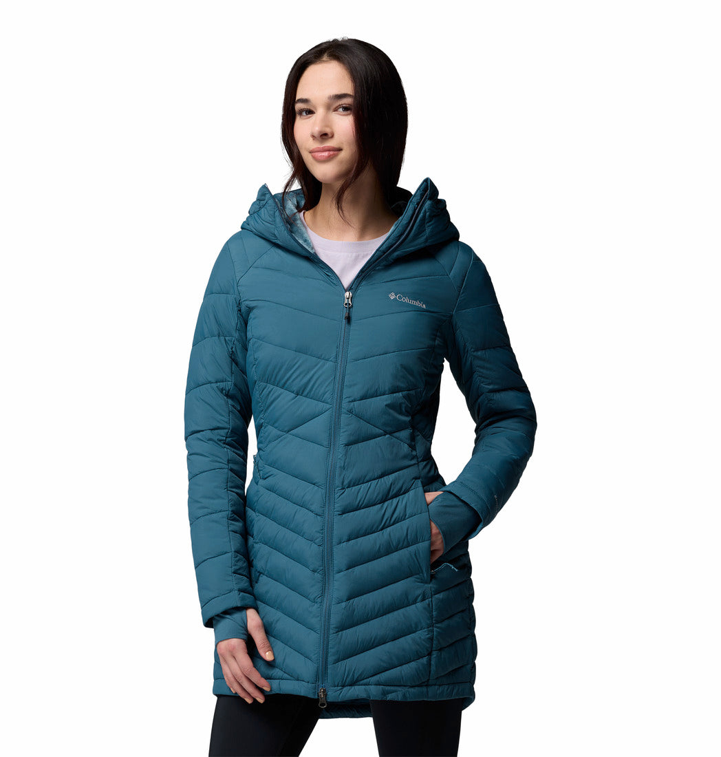 Women's | Columbia | WK1057-429 | Joy Peak™ II Mid Hooded Jacket | Everblue
