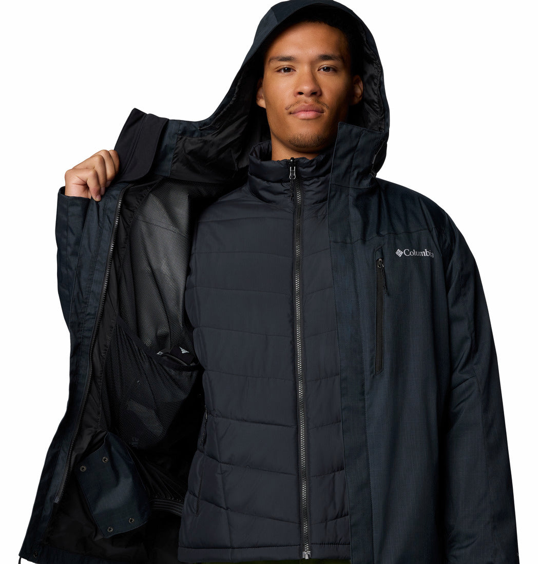 Men's | Columbia | 2090281-011 | Whirlibird IV Interchange Insulated Jacket | Black Melange