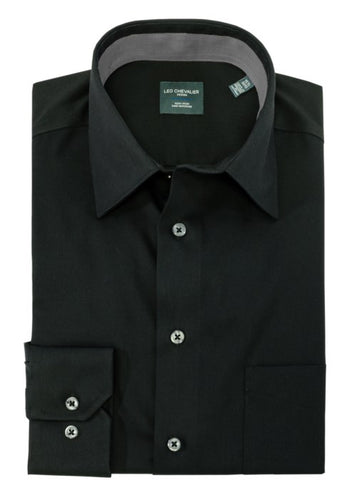 Men's | Leo Chevalier | 225121 | Dress Shirt | Black
