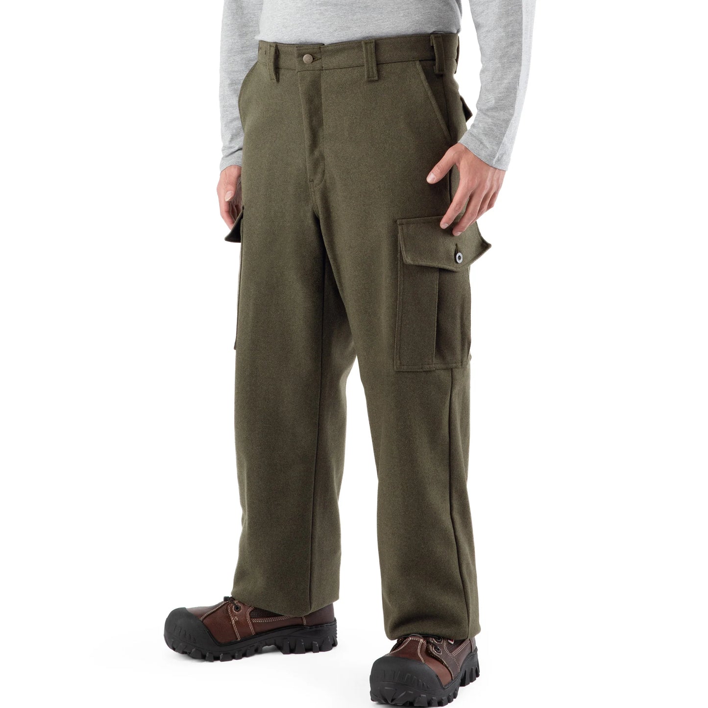 Men's | Big Bill | 234MER | Merino Wool Cargo Pants | Green