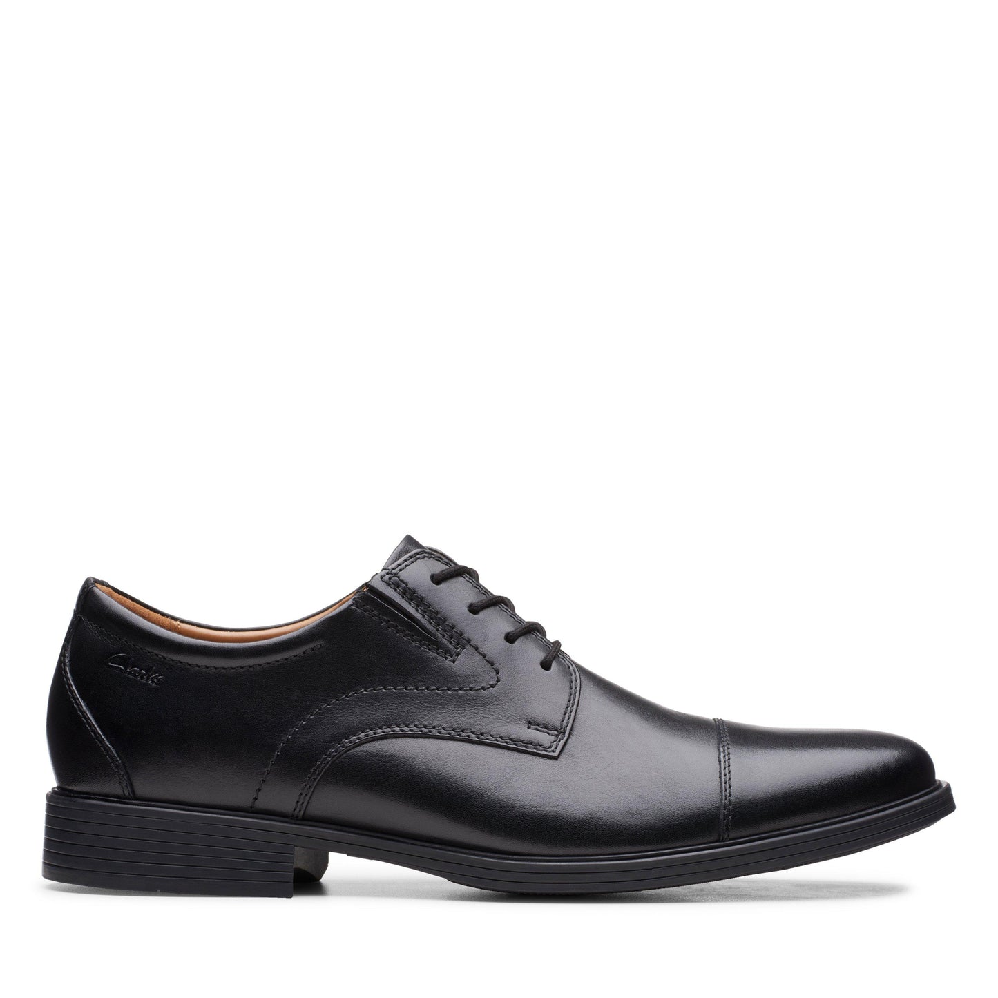 Men's | Clarks | 26152912 | Whiddon Cap | Black Leather