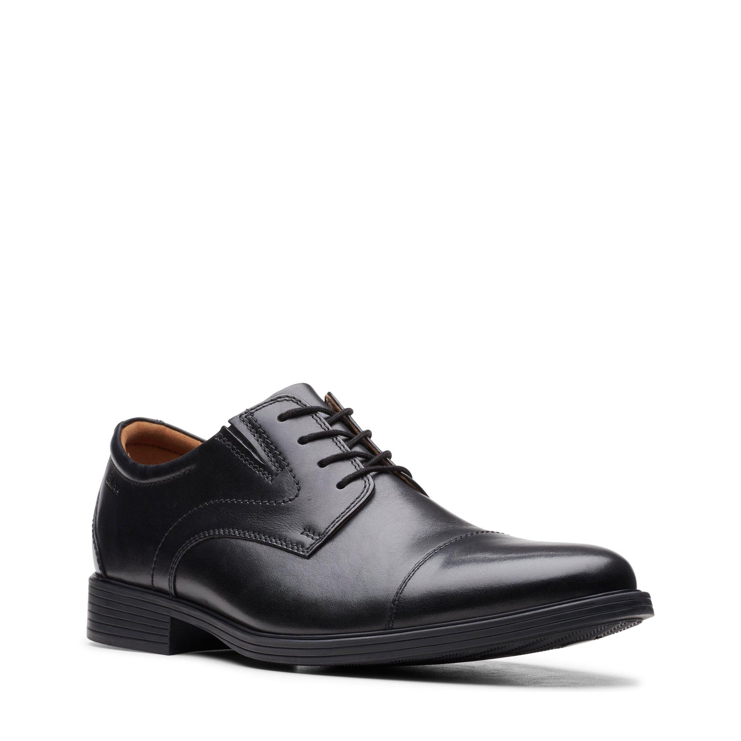 Men's | Clarks | 26152912 | Whiddon Cap | Black Leather